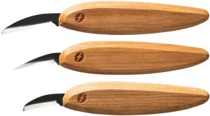 Flexcut Premium Knife Starter Set 3pc Cherry Wood Handle USA