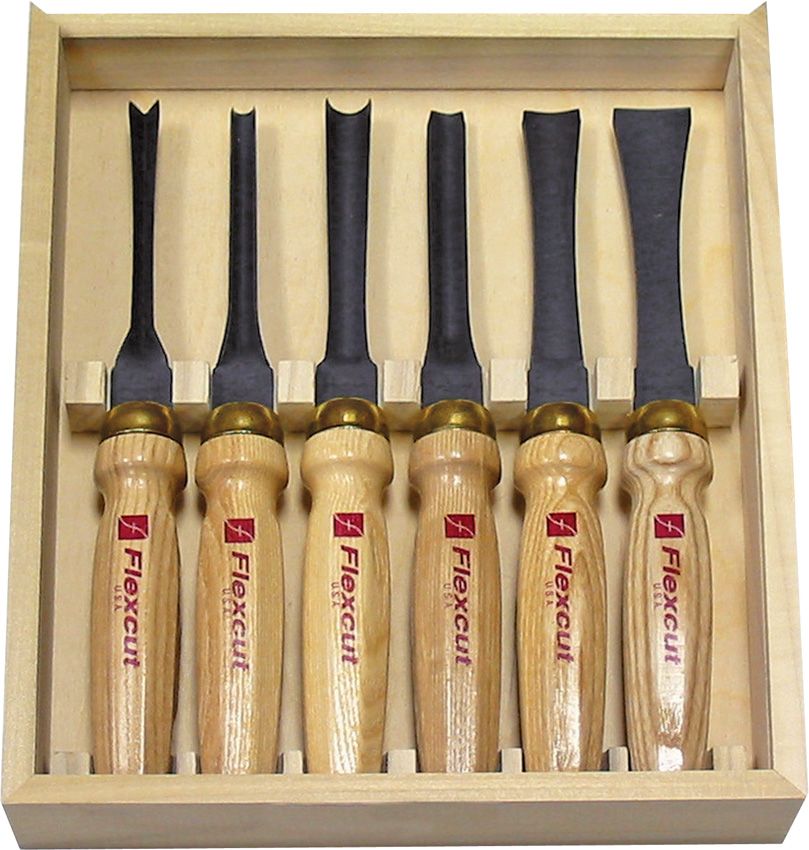 Flexcut Six Piece Mallet Starter Set with Storage Box