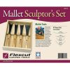 FLEXMC175_add_01.jpg Flexcut Four Piece Mallet Sculptor Set Carbon Steel Wood Handle