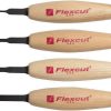 Flexcut Chisel Micro Tool Set 4-Piece Detail Work Carving