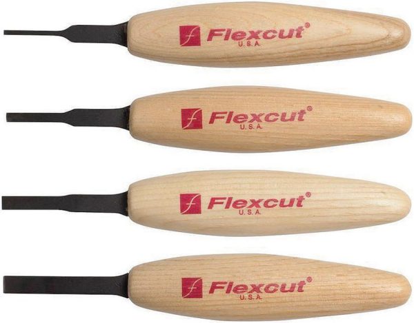 Flexcut Chisel Micro Tool Set 4-Piece Detail Work Carving