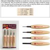 Flexcut Chisel Micro Tool Set 4-Piece Detail Work Carving