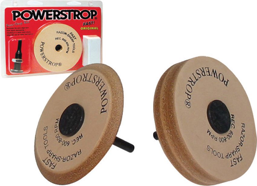 Flexcut Deluxe Leather Powerstrop 3.5 Inch Drill Wheel