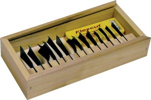 FLEXRG100.jpg Flexcut Deluxe Power Gouge 14 Piece Set Carving Tools