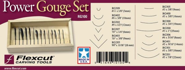 FLEXRG100_add_01.jpg Flexcut Deluxe Power Gouge 14 Piece Set Carving Tools