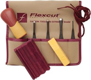 Flexcut 5 Piece Printmaking Carving Set Relief Print Tools