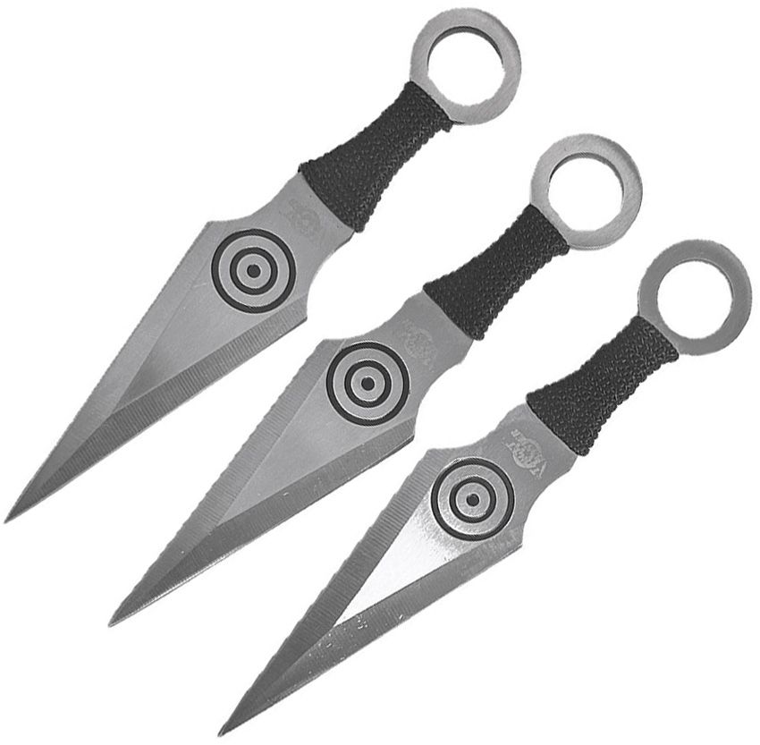 Falcon Throwing Knives 3 Set with Black Nylon Sheath