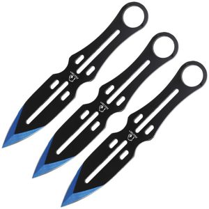 Falcon Throwing Knife Set Blue - 7.5 inches One-Piece