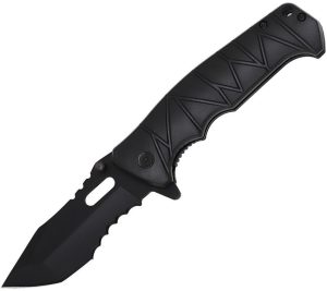 Falcon Linerlock A/O Black - 3.5 inch Tanto Blade