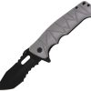 Falcon Linerlock A/O Gray - 3.5 inch Tanto Blade