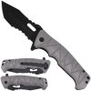 Falcon Linerlock A/O Gray - 3.5 inch Tanto Blade