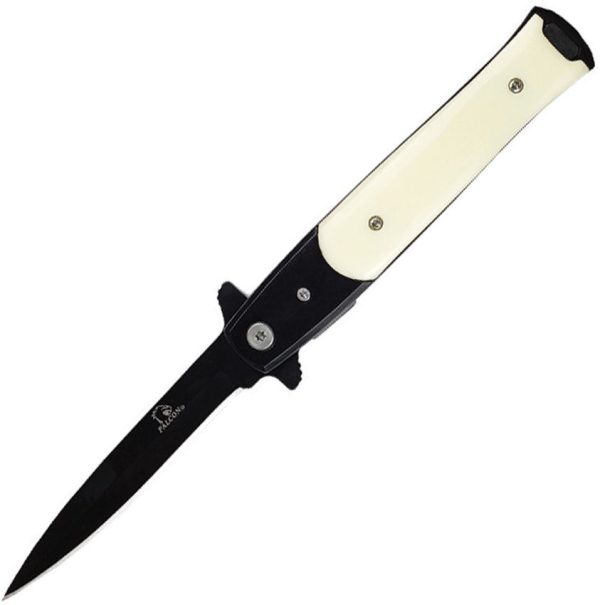 Falcon Linerlock A/O Faux Ivory - 4 inch Blade