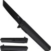 Falcon Linerlock A/O Black - 3.75 inch Tanto