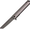 Falcon Linerlock A/O Gray - 3.75 inch Tanto
