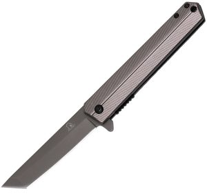 Falcon Linerlock A/O Gray - 3.75 inch Tanto