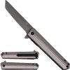 Falcon Linerlock A/O Gray - 3.75 inch Tanto