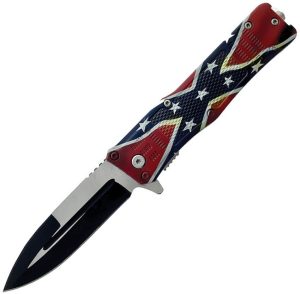 Falcon Linerlock A/O Flag Two-Tone Assisted Knife