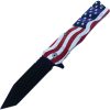 Falcon Linerlock US Flag A/O Tanto Assisted Knife