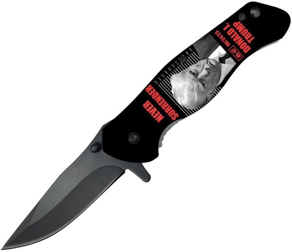 Falcon Linerlock A/O Trump Never Surrender Assisted Knife