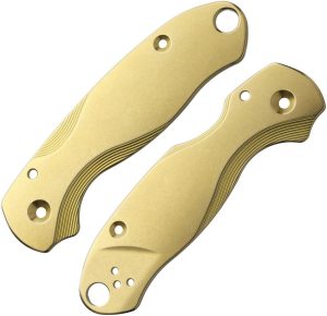 Flytanium Lotus Para 3 Handle Scales - Brass