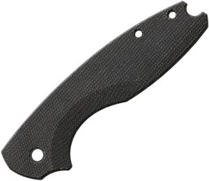 Flytanium Pilar 3 Handle Scale - Black Canvas Micarta
