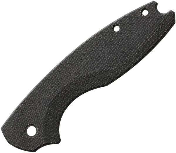 Flytanium Pilar 3 Handle Scale - Black Canvas Micarta