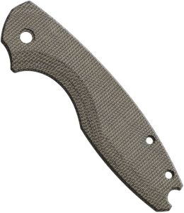 Flytanium Pilar 3 Handle Scale - Green Canvas Micarta