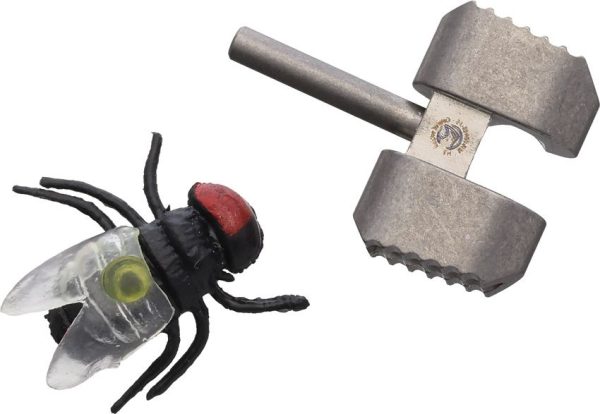 Flytanium Manix 2 Tritium Cage White Titanium Folding Knife