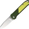 Flytanium Arcade Shark-Lock S35VN Green/Yellow