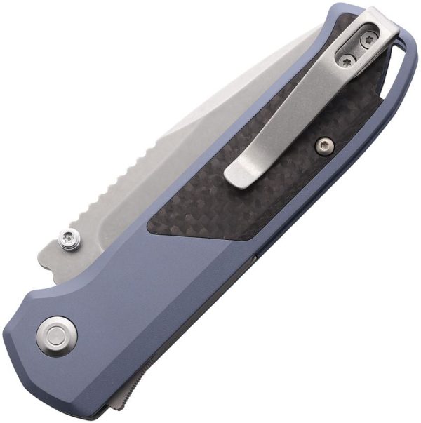 Flytanium Arcade Shark-Lock Blue CF Folding Knife S35VN
