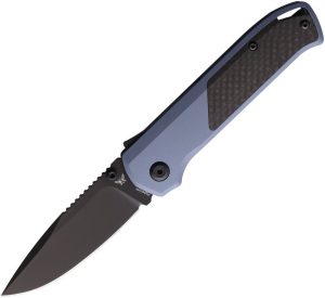 Flytanium Arcade Shark-Lock Blue CF Folding Knife S35VN