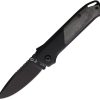 Flytanium Arcade Shark-Lock Void Black Folding Knife S35VN