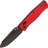 Flytanium BEEF Crossbar Lock Red G10 PVD Drop Point
