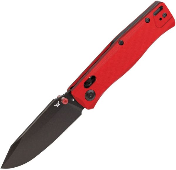 Flytanium BEEF Crossbar Lock Red G10 PVD Drop Point