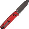 Flytanium BEEF Crossbar Lock Red G10 PVD Drop Point