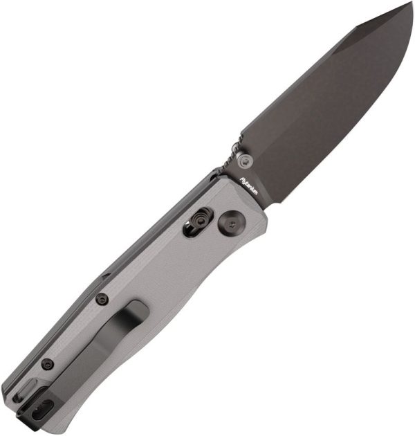 Flytanium BEEF Crossbar Lock Gray G10 PVD Drop Point