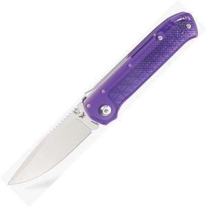 Flytanium Arcade Lite Shark-Lock Purple Folding Knife AUS-10A