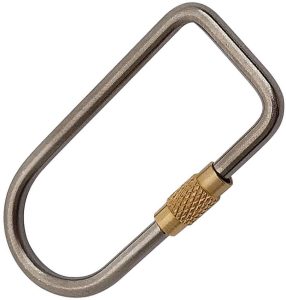 Flytanium Ti Flat Oval Keyring Titanium TC4