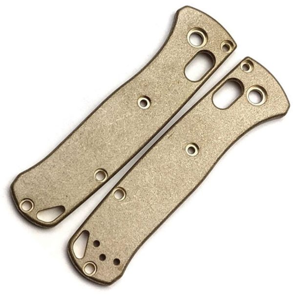 Flytanium Bugout Handle Scales Brass - Antique Stonewash