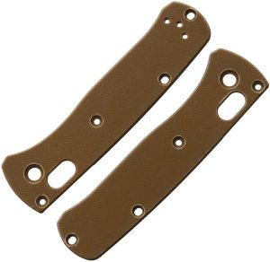 Flytanium Mini Bugout Handles Tan G10 - Peel-ply