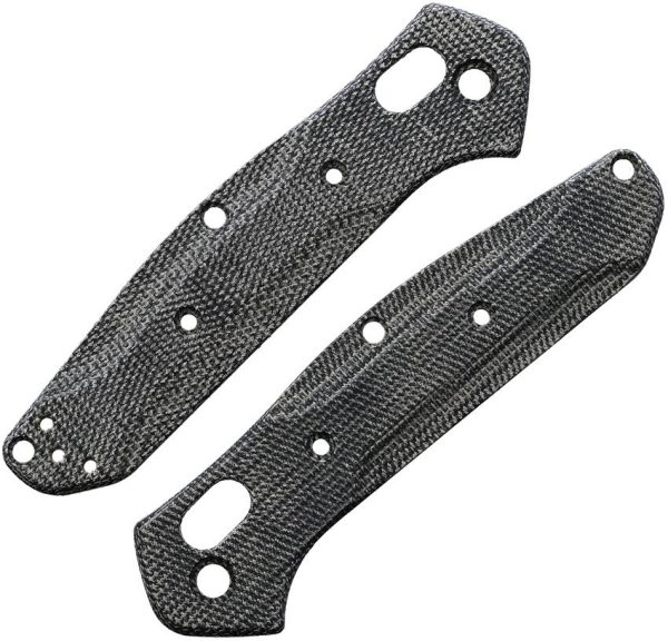 Flytanium Mini Osborne Black Canvas Micarta Scales