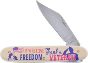 Frost Cutlery Thank a Vet Folder Novelty Knife