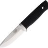 Fallkniven F1 Pro Fixed Blade Knife 4" Cobalt Steel Black Handle