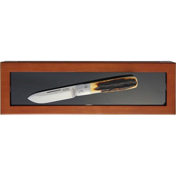 Fallkniven GP Stag Linerlock Folding Knife Cobalt Steel Spear