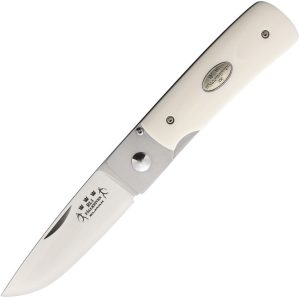 Fallkniven R1 Linerlock Elmax Blade White Elforyn Folding Knife