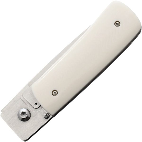 Fallkniven R1 Linerlock Elmax Blade White Elforyn Folding Knife