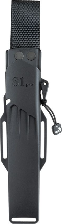 Fallkniven S1 Pro Fixed Blade Knife Cobalt Steel Black Handle