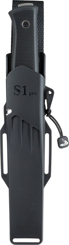 Fallkniven S1 Pro Fixed Blade Knife Cobalt Steel Black Handle