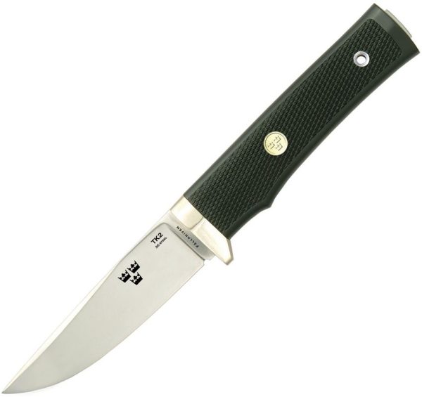 Fallkniven Tre Kronor Fixed Blade 3G Steel Knife Black Handle