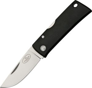 Fallkniven Wolfs Tooth Lockback Folding Knife 3G Steel Black